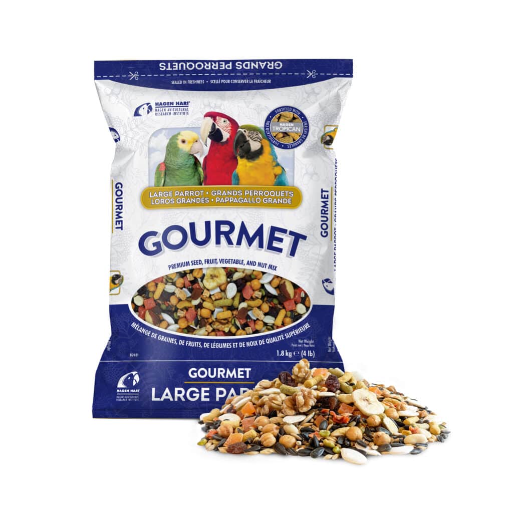 Gourmet Първокласна смес от семена-гранулки-ядки-плодове и зелечуци за големи папагали