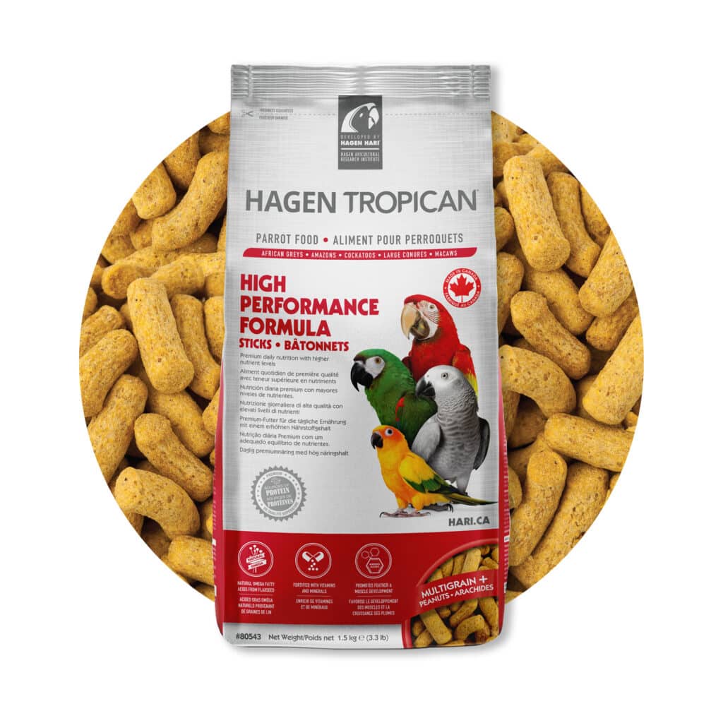 Hagen Hari Tropican – Високопротеинови пръчици за средни и големи папагали 1.5кг