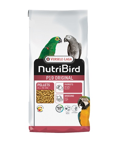 Versele Laga - Nutribird Р19 Original - пълноценна екструдирана храна за големи папагали 10 кг.