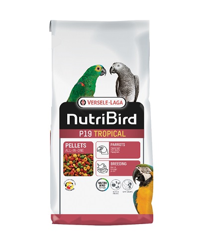 Versele Laga - Nutribird Р19 Tropical - пълноценна екструдирана храна за големи папагали 10 кг.