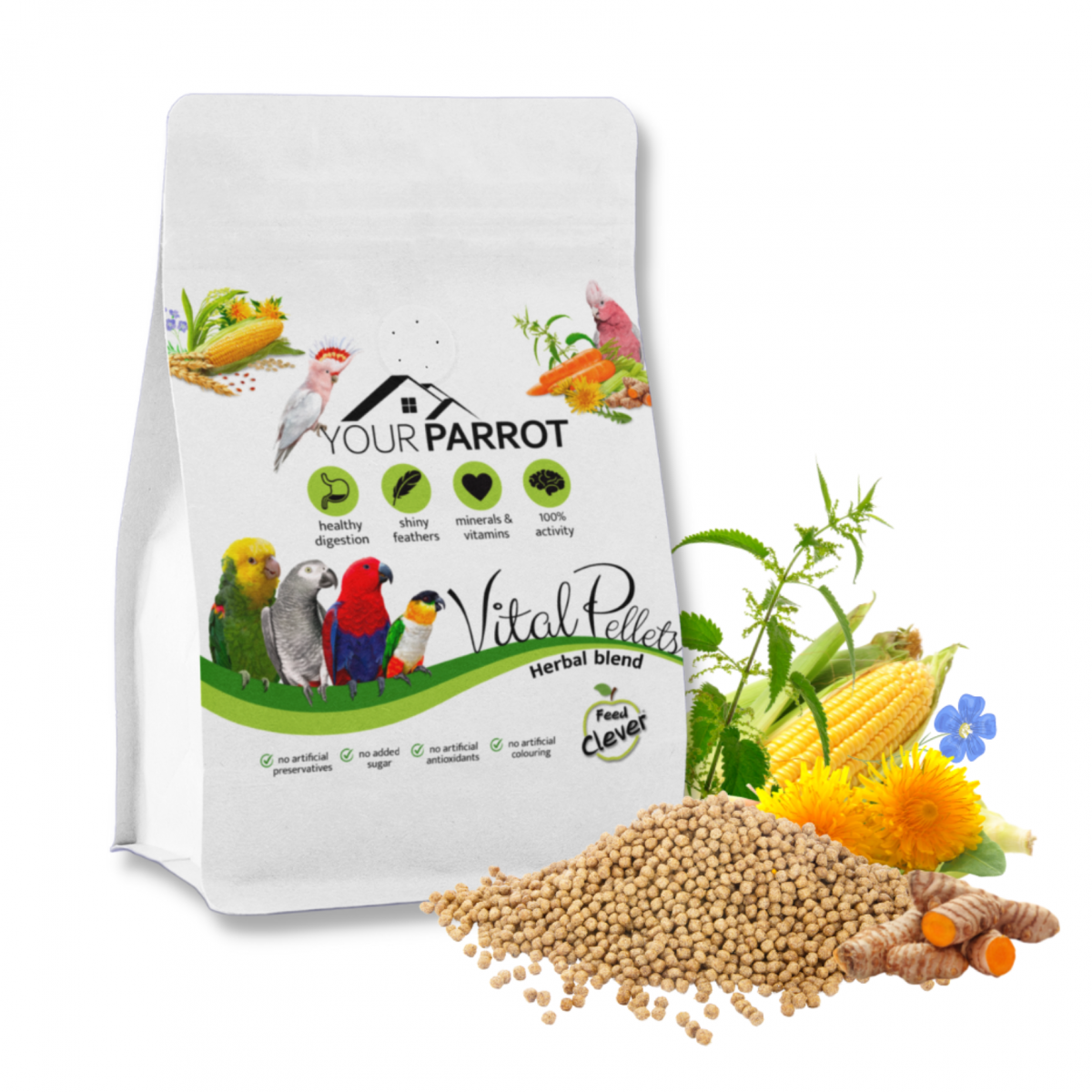 Your Parrot Vital Pellets Herbal Blend 900 g