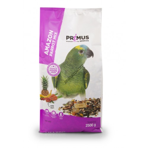 Висококачествена храна за големи Папагали с плодове 2.5 кг. - Benelux Primus Amazone Parrot