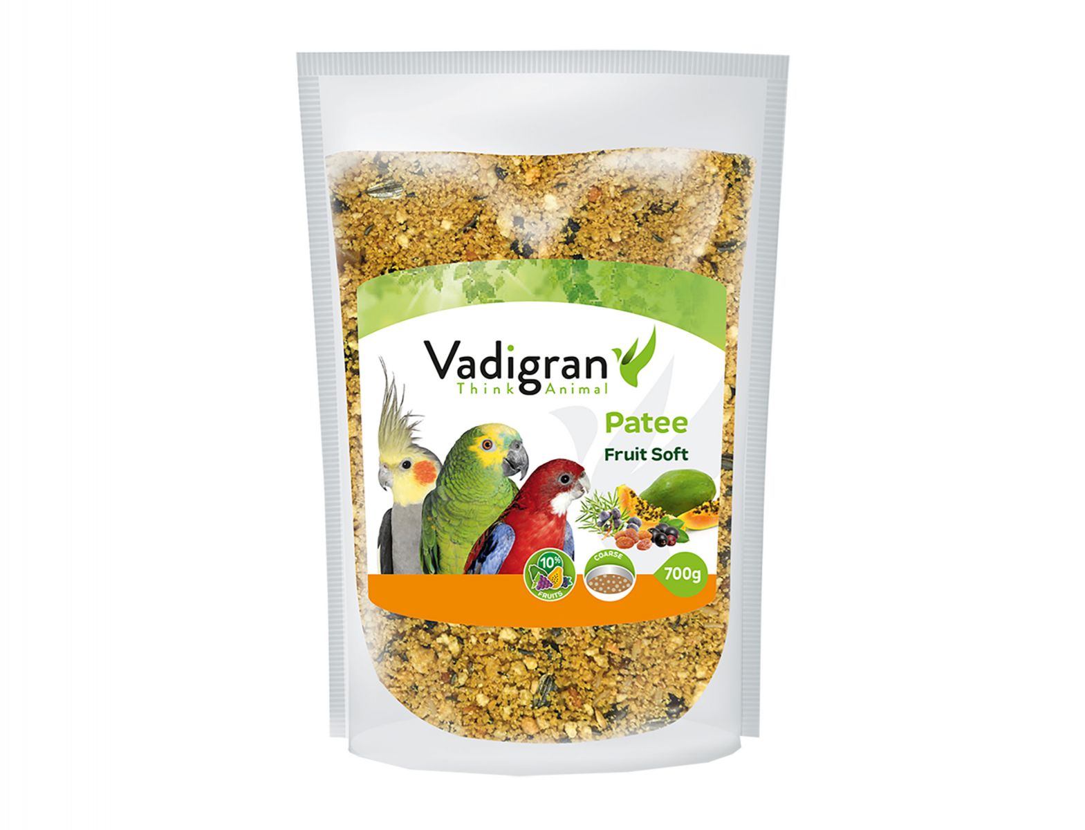 Мека храна с плодове за Папагали 700 гр. - Vadigran Patee Soft fruit