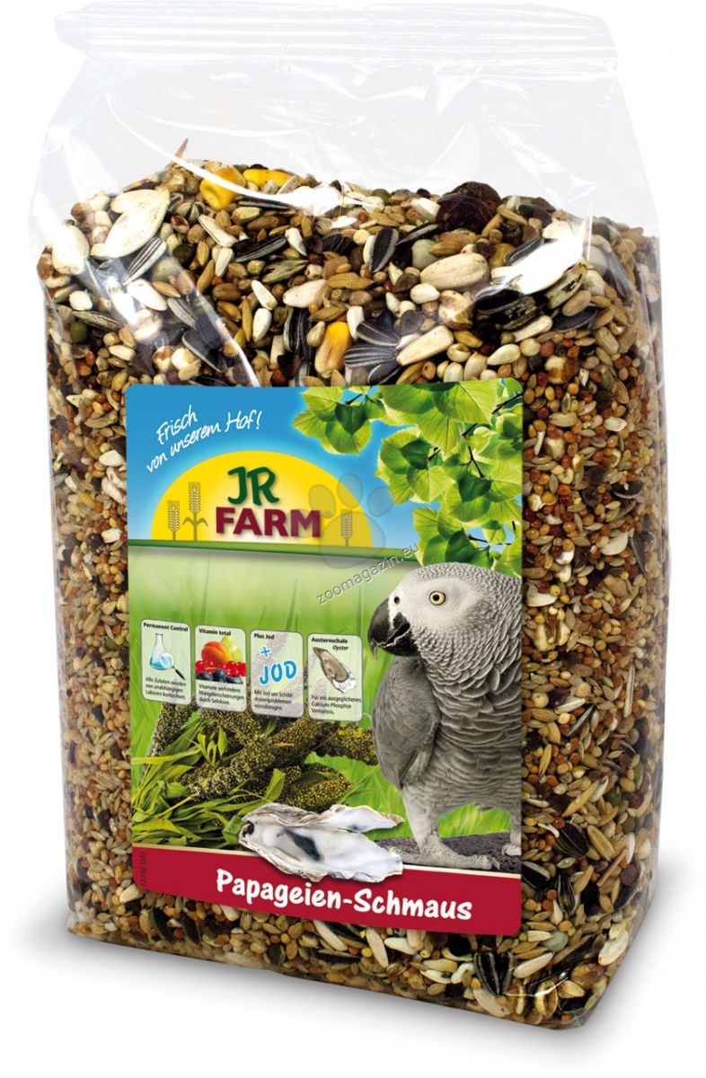 Храна за Папагали Жако и други големи Папагали 1 кг. - JR FARM parrot-feast