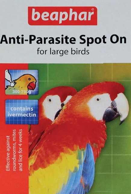 Beaphar Anti-Parazite противопаразитни пипети за едри птици - 2 пипети