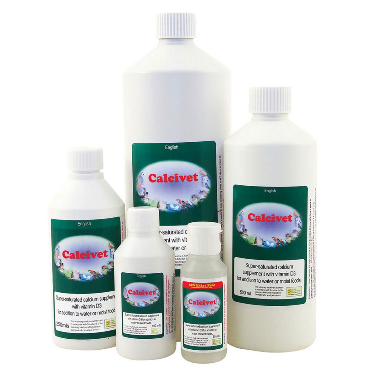 Течен калции за папагали 50 ml.
