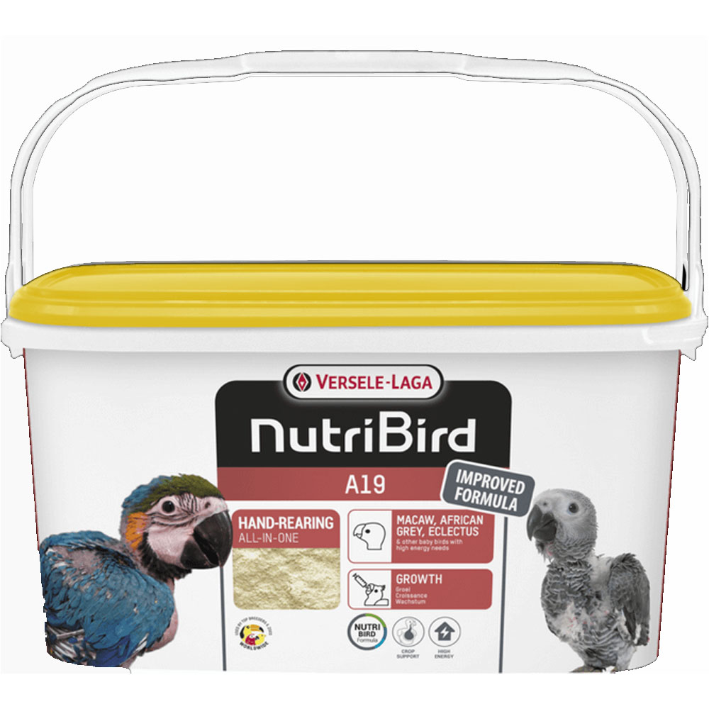  Versele Laga - Nutribird A19 - за ръчно хранене на бебета големи папагали 3 кг.